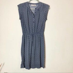 Loft sleeveless tie waist summer dress XS